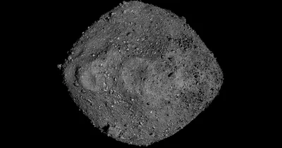 کاوشگر اُسیریس-رکس ناسا در حال نمونه‌برداری از سطح سیارک بنو